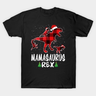 Mama T Rex Matching Family Christmas Dinosaur Shirt T-Shirt